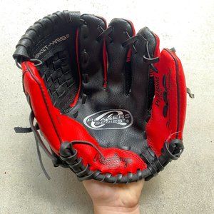 PL9BSM Rawlings Player Series 9in Red/Black TBall Mitt Rt Hand Thrower Used 1x